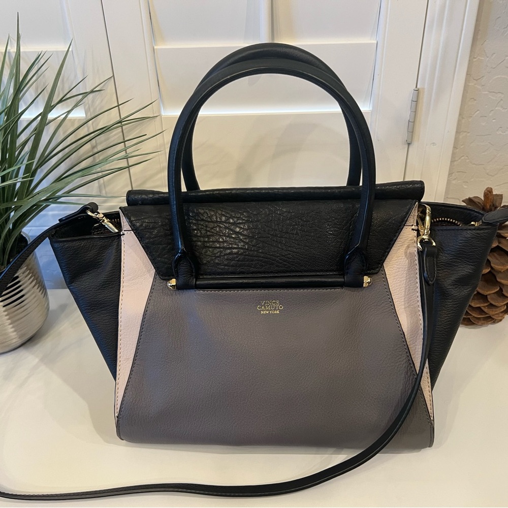 Vince Camuto Leather Purse- Tri-color, great condition.